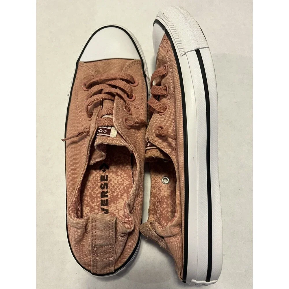 Converse Shoreline Sneakers Womens 8 Rust Pink Chuck Taylor All Star Slip On